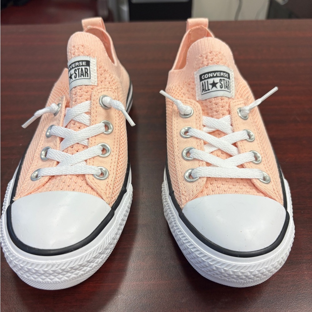 Converse Coral Knit Low-Top Sneakers - Picture 3 of 4